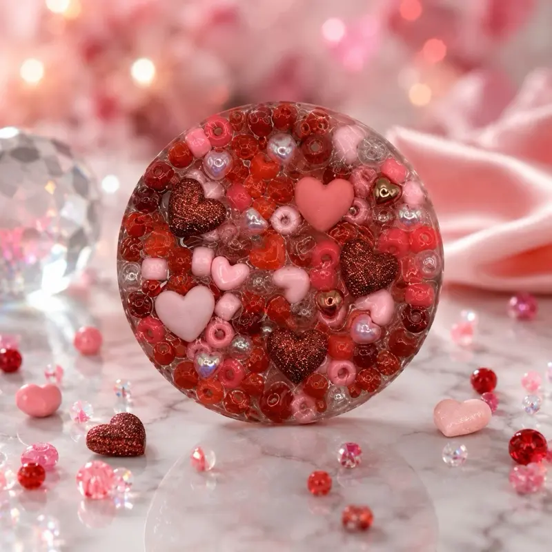 Hearts Galore Silicone Picky Pad for Anxiety ADHD Skin Picking Stress Relief Fidget Toy Unisex
