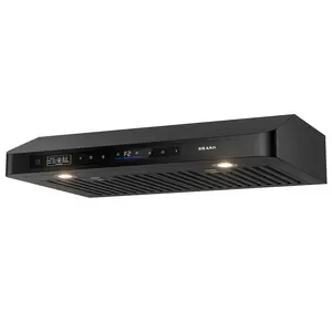BRANO Under Cabinet 30 Inch Range Hood，Voice/Gesture/Touch Control, 900 CFM，4-Speed Exhaust Fan, Stainless Steel Stove Hood with LED Lights, Baffle Filters