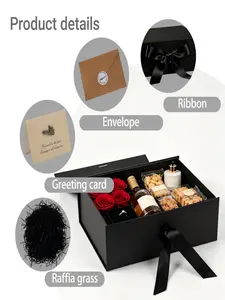Multi-Use Bow Gift Box, Durable Paper Box with Ribbon, Ideal for Jewelry, Cosmetics, Birthday, Bridesmaid Gifts, Elegant Packaging Solution