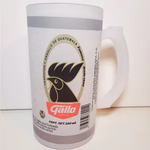 Tarro Cervecero Gallo Personalizado | Vaso de Cerveza Frosted | Regalo Chapín Guatemalteco | Custom Frosted Beer Mug  Drinkware Accessories.