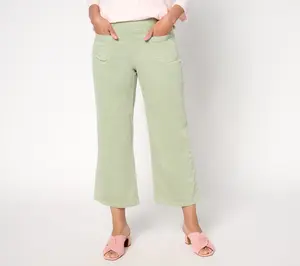 Belle by Kim Gravel Petite TripleLuxe Corduroy Gaucho Pant