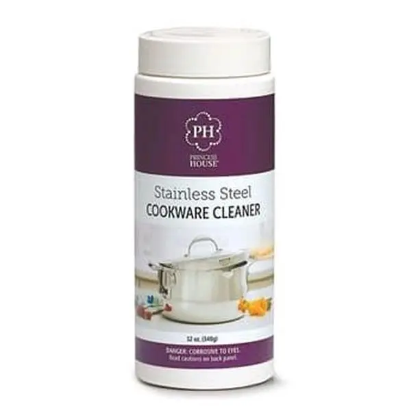 Princess House Stainless Steel Cookware Cleaner 12 oz 340g Corrosive to Eyes Read Caution on Back Panel