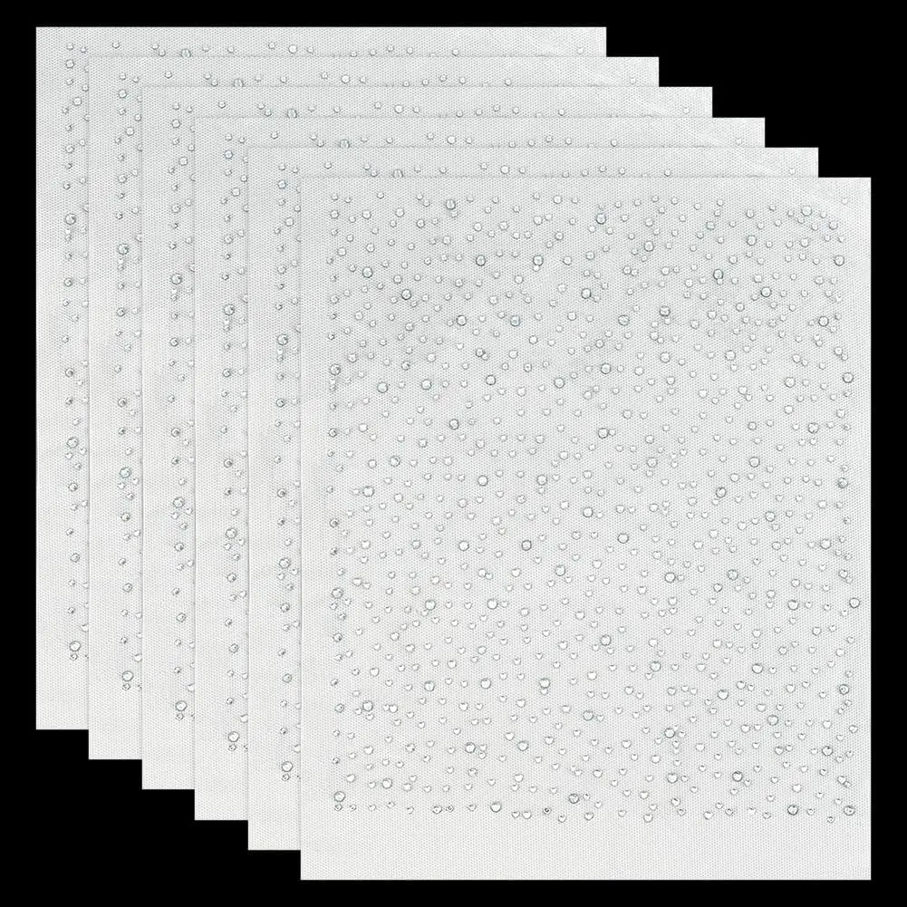 6 Sheet Glitter Rhinestone Iron on Transfers Glass Rhinestone Hotfix Appliques  Rhinestone Decals Hot Melt Sparkle Flat Round Rhinestone Patches for Clothing Embellishment