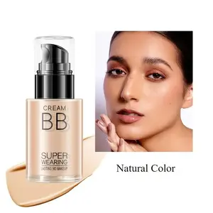 Flawless BB Cream Foundation - Moisturizing, isolating, concealing, super long-lasting, perfect coverage to create a natural look, lightweight matte formula, ivory white to natural shades, suitable for all skin types