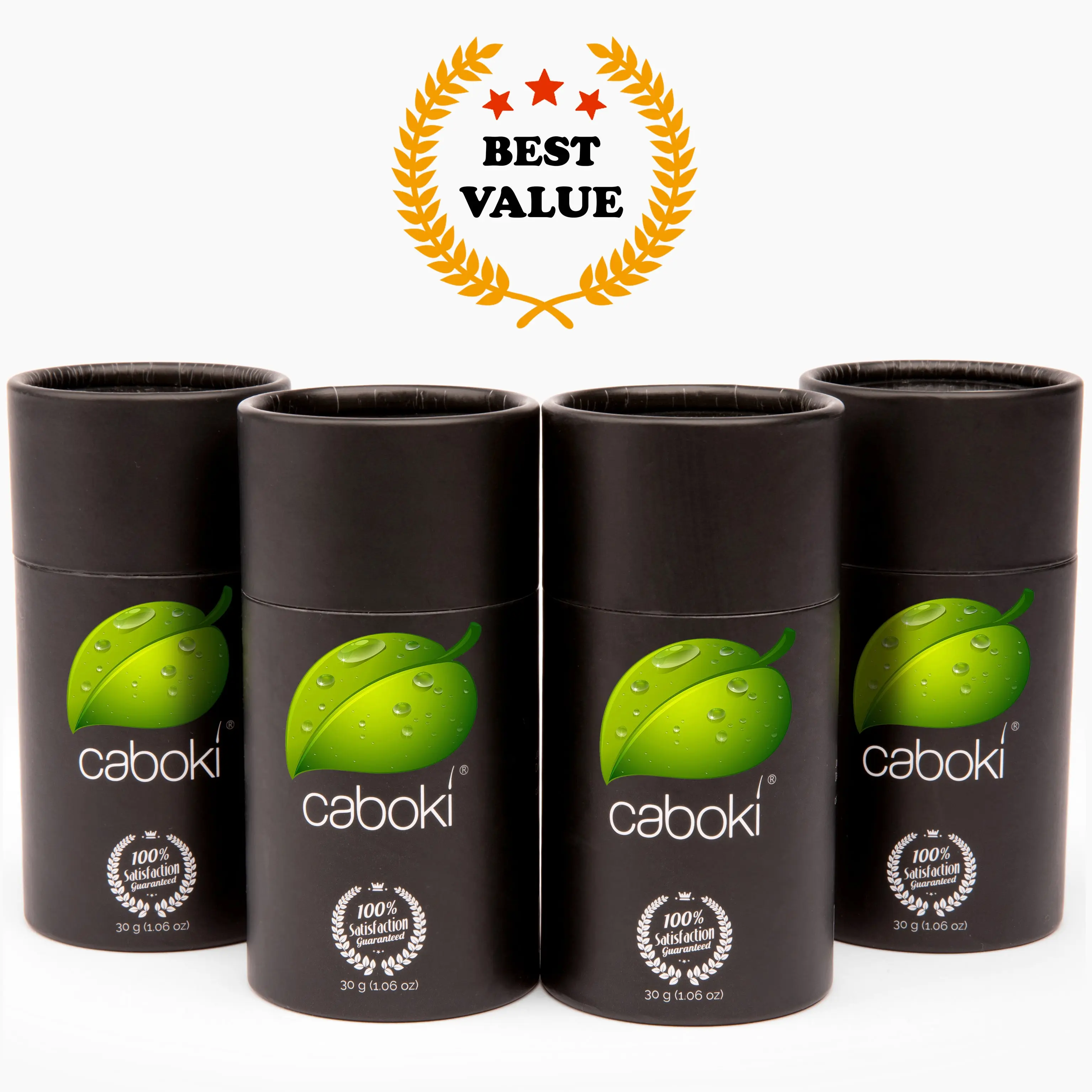 Caboki Hair Fiber, Value Pack 4 (360-Day Supply)  **BEST VALUE**