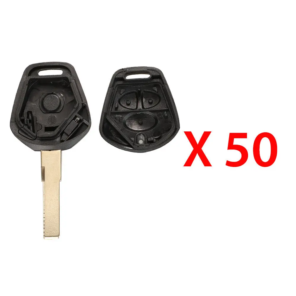 Porsche Replacement Car Remote Key Shell Only - 3B, for 2001-2004 Models, 50-Pack Multipack