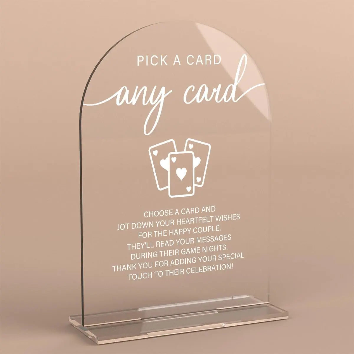 Wedding Sign Pick A Card Sign for Wedding Wedding Signs for Ceremony Modern Calligraphy Arch  Table Top Sign for Wedding Reception and Event Party Table