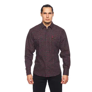 Men's Western Pearl Snap Print Shirt - PS100L-164