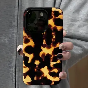 Hawksbill Turtle Pattern Phone Case, Shockproof Rugged Cover Dual Layer Soft TPU Bumper Hard Shell for iPhone 11 12 13 14 15 16 Pro Max Plus Good Quality