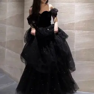 French Style Princess Sleeve Dress | Luxury Long Evening Gown Women