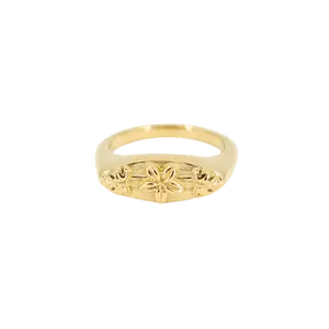 Surfboard Plumeria Monstera Ring