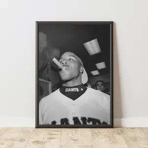 Vintage Baseball Poster, Baseball Print, Baseball Wall Art Poster, No Frame