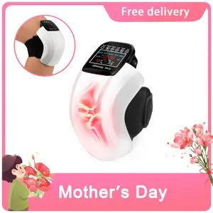 Knee Massager 4 in 1 Electric Relief Device with Vibration Red Light Therapy & 3D Massage for Pain Relief Rechargeable Comfortable Gift