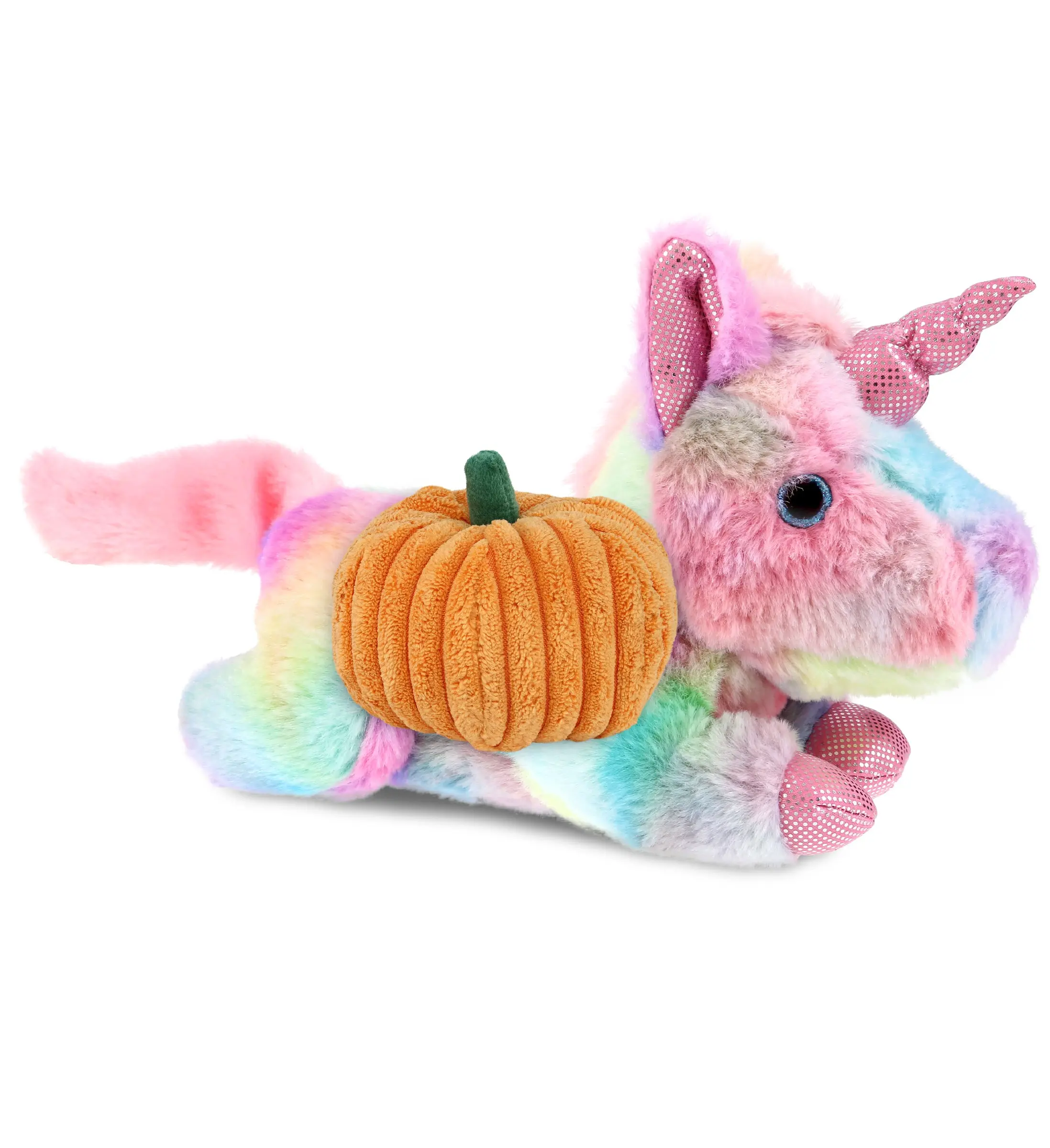 PLUSH PUMPKIN - COTTON CANDY PLUSH - SUNDAY RAINBOW UNICORN