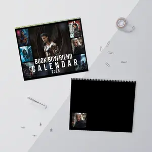 Book Boyfriends Art 2025 Wall Calendar, Throne Of Glass Art Sjmaas Merch Book Lover 2025 Calendar, Acotar Book Series Trendy Calendar 2025