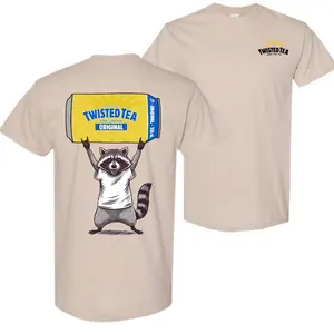 Racoon with Twisted Tea 2 Sided Tshirt, Twisted Tea Beer Shirt For Men For Woman, Trendy Shirt,  Menswear Top