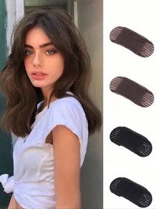 4pcs Hair Volumizing Inserts, 2 & 2, Invisible Hair Volume Base Pads for Thin Hair, Lift & Boost Roots, Reusable, Hair Clip