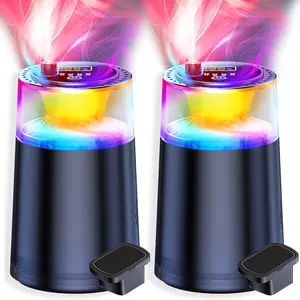2 Pack Smart Car Air Fresheners, car aromatherapy Fragrance Car Diffuser, Auto On/Off, Adjustable RGB Starry Sky Projection,Rechargeable Aromatizante para Carro, Cologne/Ocean