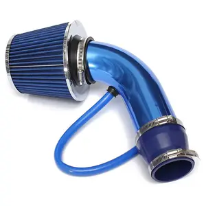 3-inch Universal Cold Air Intake Kit with Silicon Hose, Boosts Airflow Increase, Engine Performance, Filtration Efficiency & Horsepower