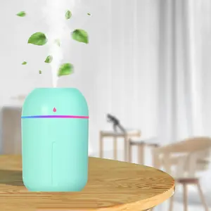 Small Humidifier for Plants Portable Humidifiers for Bedroom Personal Desktop Mini Humidifier, USB Humidifiers for Office Car Travel, 220ml