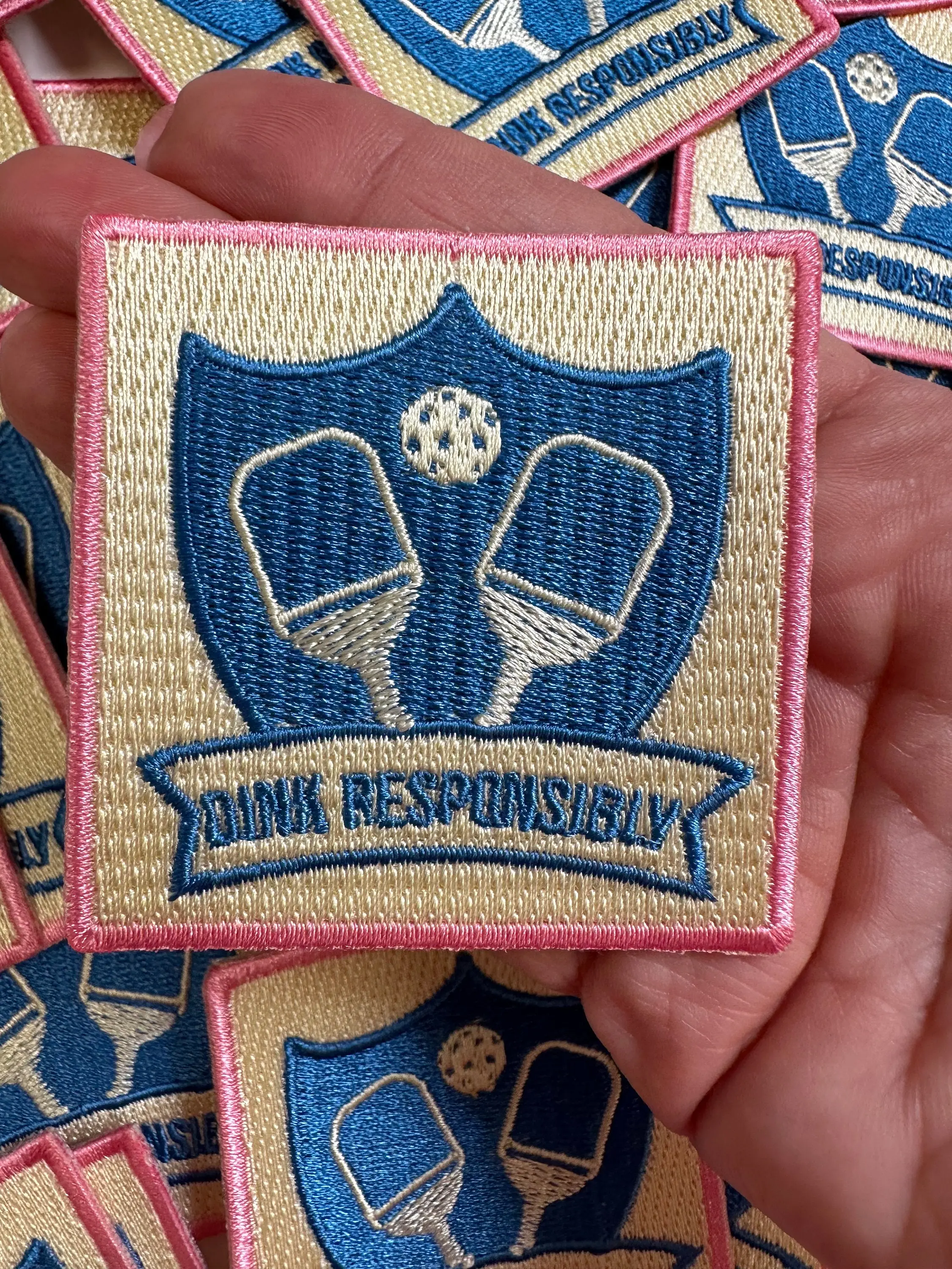 pickleball Dink Responsibly, Pickleball patch, pickleball patch, trendy pickleball patch, cute pickleball patch, pickleball, sports patch