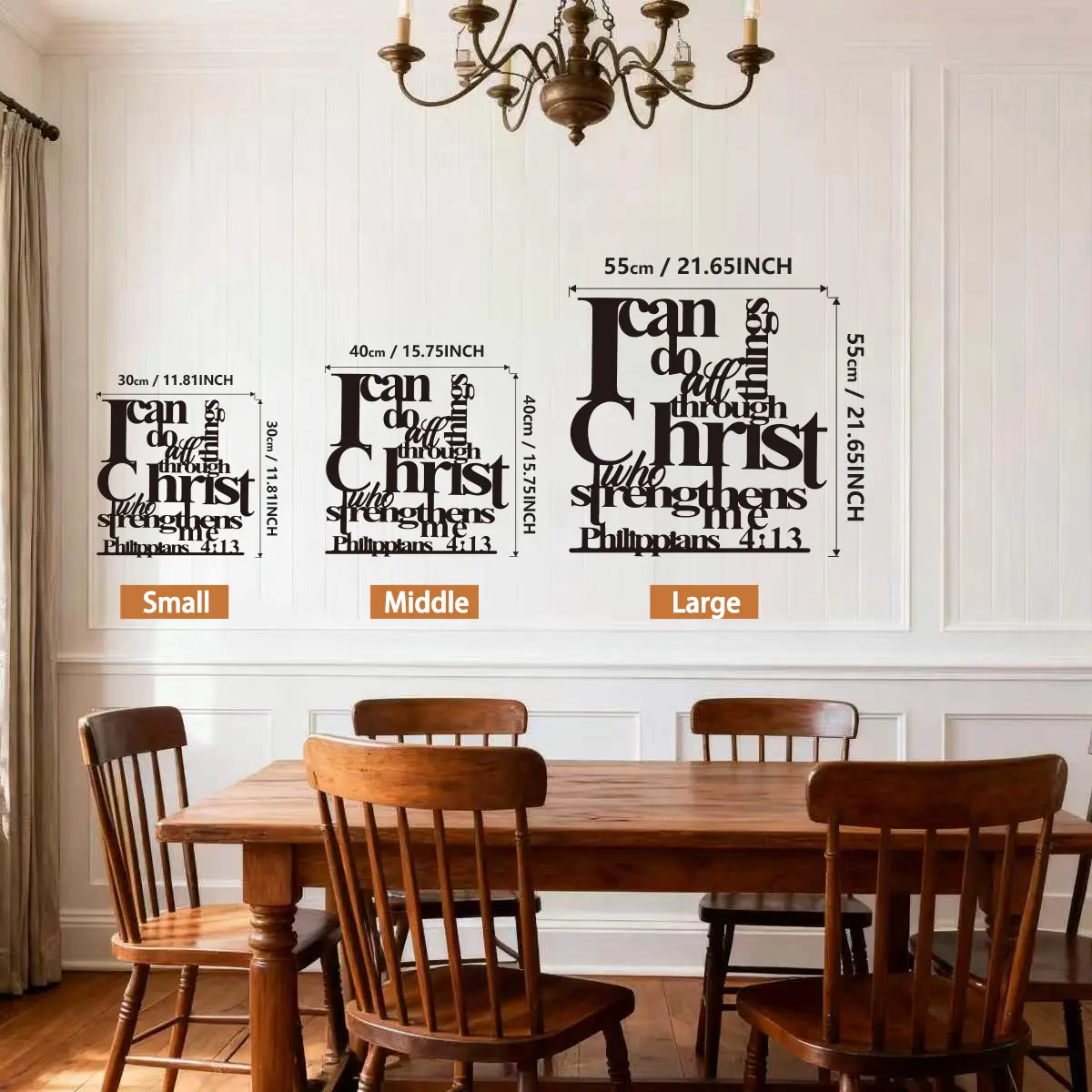 Inspirational Metal Wall Art, 1 Count Christian Bible Verse Wall Decor, Wall Hanging Decor for Home Living Inspirational Metal Wall Art, 1 Count Christian Bible Verse Wall Decor, Wall Hanging Decor for Home Living