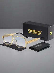 Unisex Uv400 Sunglasses, Square Metal Frame, Casual Style, Ideal for Driving, Cycling, Beaches, Parties, Outdoor Sports