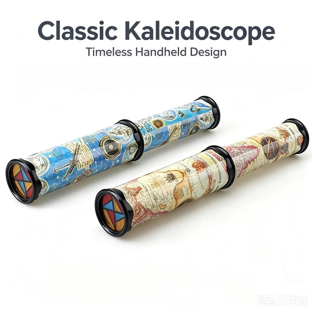 1pc Classic Retro World Map Handheld Rotating Kaleidoscope Toy - Puzzle Sensory Learning Toy, Stress Relief Gift for Kids, Novelty Birthday Party Present 1pc Classic Retro World Map Handheld Rotating Kaleidoscope Toy - Puzzle Sensory Learning Toy, Stress Relief Gift for Kids, Novelty Birthday Party Present