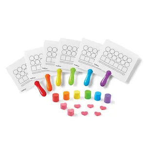 hand2mind Elkonin Box Magnetic Answer Board, Word Mapping Paddles, Elkonin Boxes Dry Erase Blending Board, Phonemic Awareness, Phonics Manipulatives, Science of Reading Classroom Materials (Set of 6)