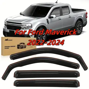 [4pcs Window Rain Guards] 4pcs Ford Maverick Window Rain Guards | Window Deflectors, Vent Window Visors | For 2022 2023 2024 2025 XL XLT Lariat