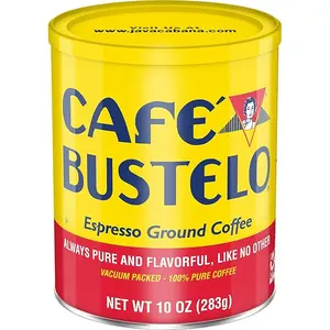 Café Bustelo Espresso Dark Roast Ground Coffee, Sabor Latino, Bold Flavor-Beverage, Bean | DIY Barista Favorite, 10 oz Can