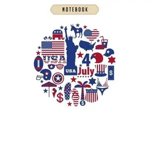USED-Notebook: 4 th july usa amerika america day veterans day Notebook-6x9(100 pages)Blank Lined Paperback Journal For Student, kids, by Gibbs, Warren (Paperback)