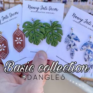 Basic dangles Collection : polymer clay earrings