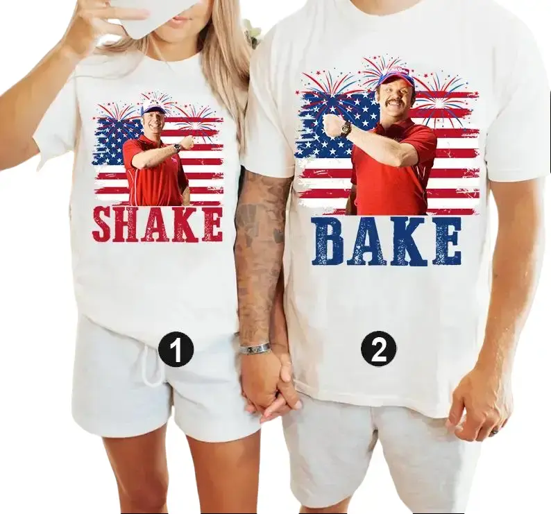 Shake and Bake 4th Of July T-Shirt, Funny 4th of July Couple Shirts, Adult Humor 4th of July Couple Matching shirt, Independence Day Fireworks Tees, 250 Years Of Freedom USA shirt, Unisex Men Women casual tee, Matching Relationship Pullover