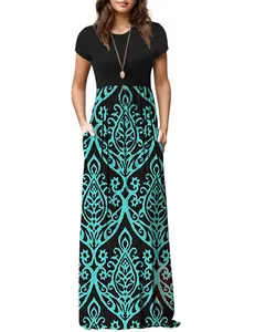 ZEAGOO DealsForYouDays Women's Loose Plain Maxi Dresses Casual Long Dresses with Pockets  Comfortable