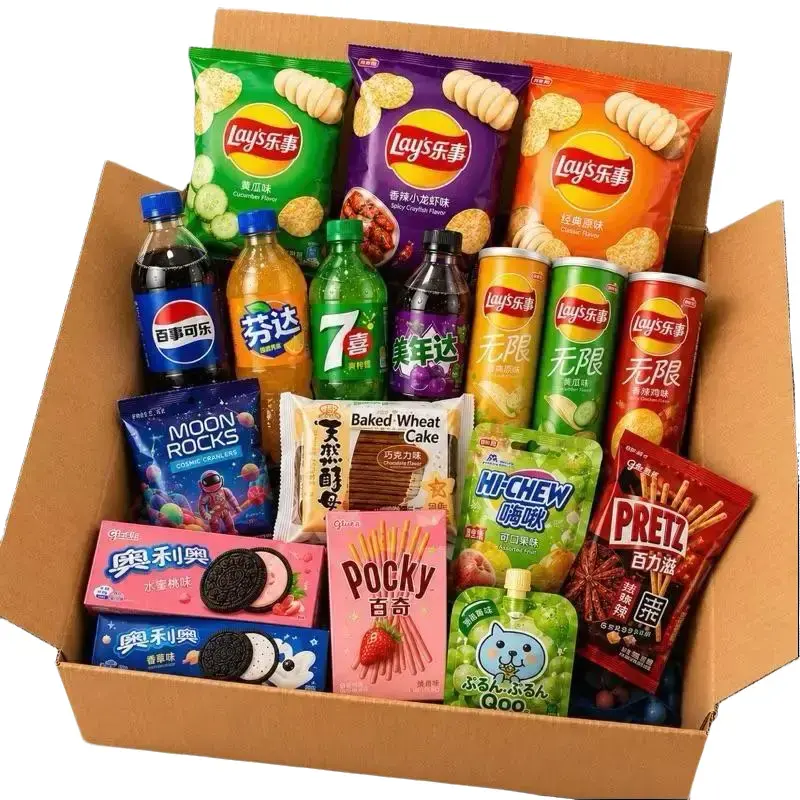 Assorted 7lb Asian snack box Best Value Ramen Snacks Drinks Multipack Combo Gift Variety Snacks International