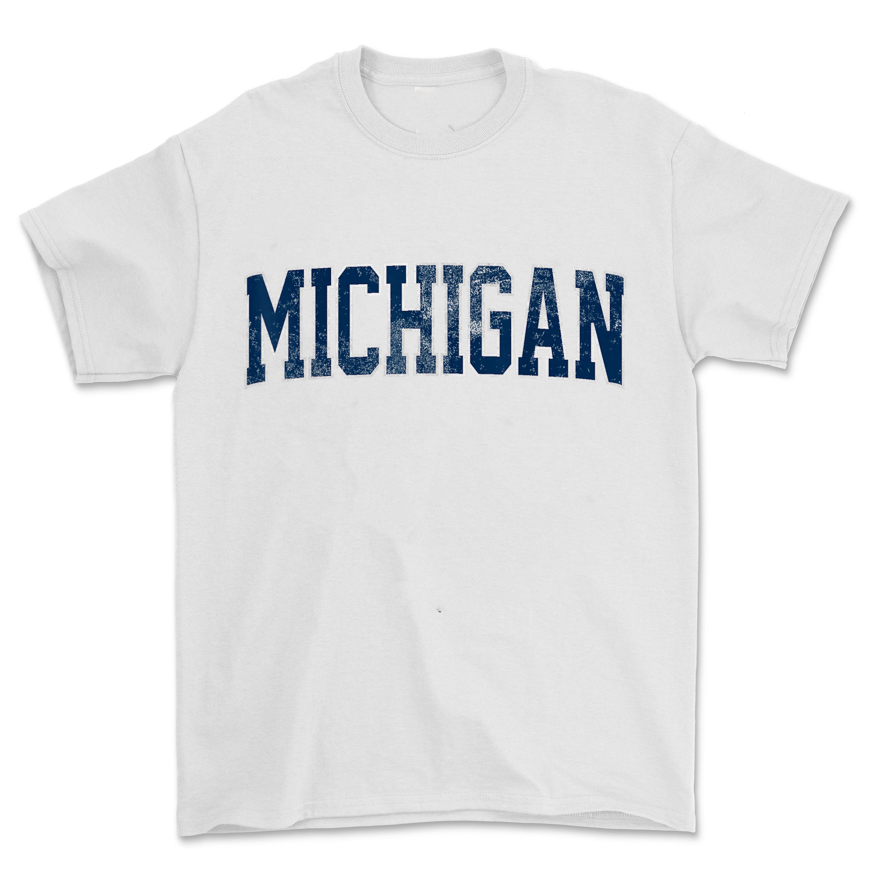 Miiichigan College Basketball T-Shirt – Game Day Outfit, Championship Season Shirt, College Sports Spirit Wear, Sports Fan Gift, Menswear & Womenswear