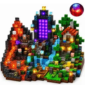 Glowing Mystery Forest 200pcs Magnetic Blocks Toy, Kids Gift Set, Interactive Birthday Present, Stem Science Toys, Ages 3-12