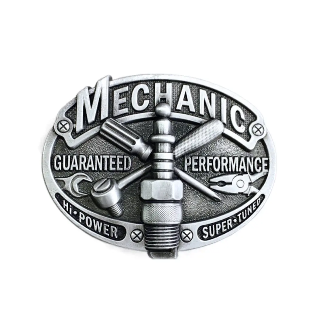 Vintage Style Mechanic Tradesman Belt Buckle, Elegant Classic Buckle, Fashion Clothes Accessory with Performance Guarantee