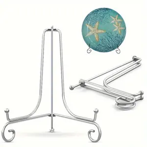1pc Multi-Purpose Display Stand - Holds Porcelain Plates, Mobile Phones, Magazines, Photo Albums, Paintings, and Medals