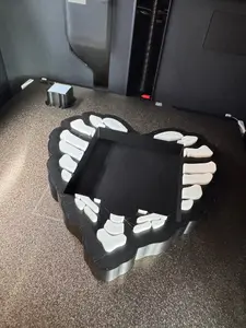 Skeleton Heart Note holder 3d printed