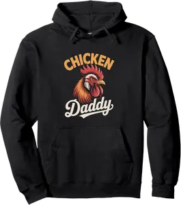 Chicken Daddy Backyard Farm Life Dad Humor Pullover Hoodie - Andrewzhang Shop 49B0FF2SRLWD