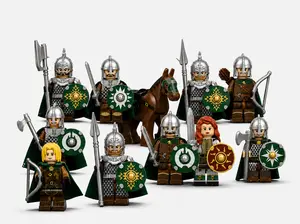 14PCS Valkyrie Knight Block Figure Set, Medieval Soldier Building Toys, Compatible Accessories, MOC Lovers Creative Play, Collectible Toy Set