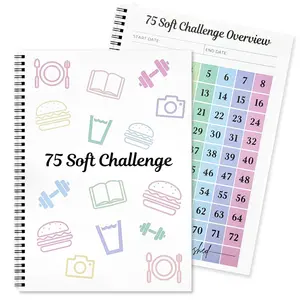 75-Day Soft Challenge Planner Notebook,Cleaning Planner for Adults – Undated Daily, Weekly & Monthly Cleaning Schedule & Checklist – Household Chores Organizer Notebook for Home Management, Routine Tracking Family Cleaning Tasks
