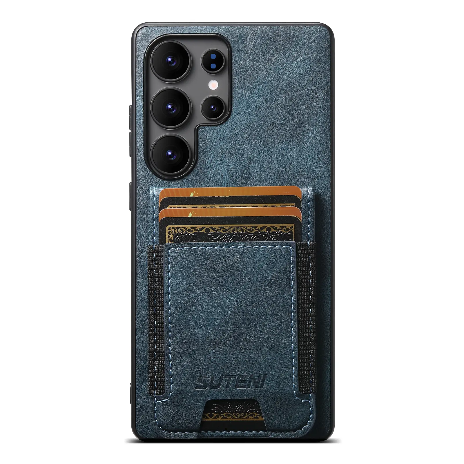 Magnetic 2-in-1 Detachable Wallet Case for Samsung Galaxy S24/S25/S26/Note20 series, Vintage Leather RFID Blocking Flip Kickstand Cover with MagSafe, Blue, Accessories, Smartphone