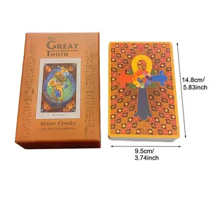 14.8 x 9.5 cm Super Large Thoth Cards 3 Magicians Oracle Deck America Edition Tarot Board Games in Gift Box for Party or Collectors