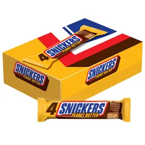 SNICKERS Crunchy Peanut Butter Squared Sharing Size Chocolate Candy Bars 3.56 oz | 18-Count Box | Milk Chocolate, Crunchy Peanut Butter, Caramel & Peanuts | Perfect for Sharing, Parties & Snacks
