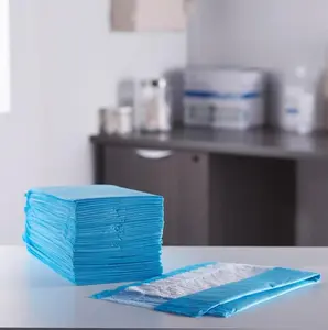 Essentials 30 x 36 Blue Quilted Disposable Underpads with Adhesive Strips, 30 Count Pack of three Super Absorbent Bed Pads for Kids Elderly Pets Care Soft