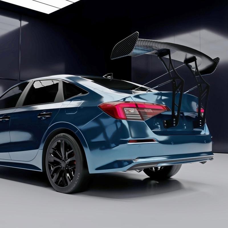 MUTUSAISI Universal 55inch GT Racing Spoiler Chassis Mount Trunk Wing Accessories for Most Vehicles