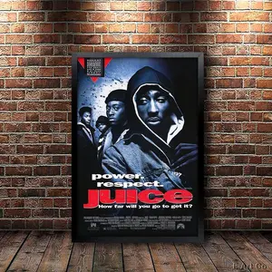 Vintage Movie Poster 'Juice' - Retro Art Print For Stylish Home Decor - Without Frame